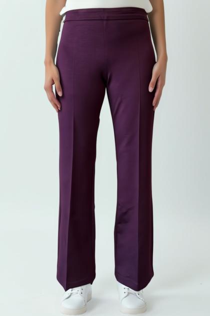 BENACO - Soft, fully elastic Milanese stitch trousers