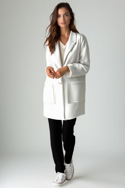 BENACO - Oversized jacket with dropped shoulders in fabric