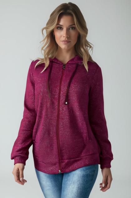 BENACO - Lurex knit hoodie